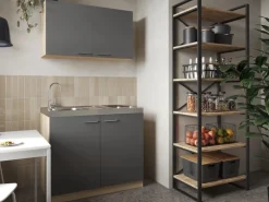 Discount Respekta Küchenmöbel-Set 4 Merle 100 cm Grau