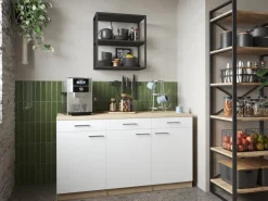 Best Küchenmöbel-Set 6 Merle 100 cm Pantryküchen|Miniküchen