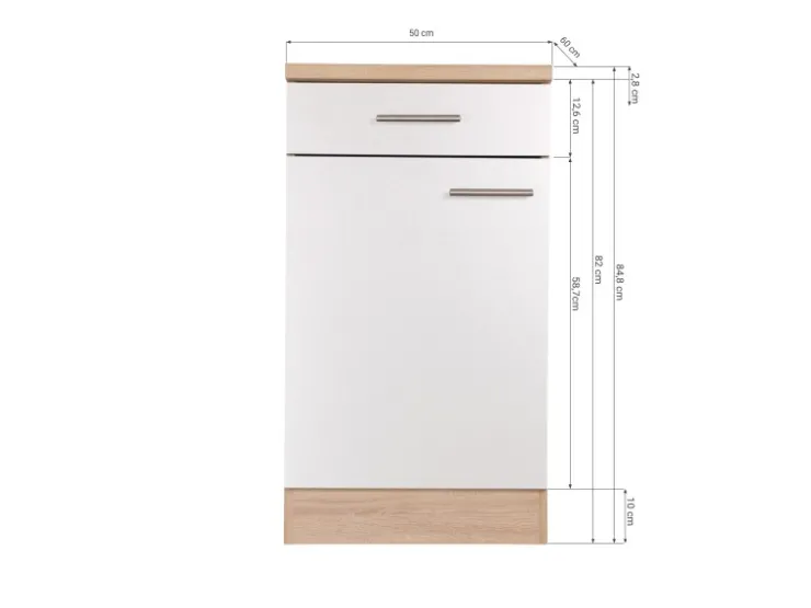 Sale Respekta Küchen-Unterschrank Merle 50 cm Schwarz