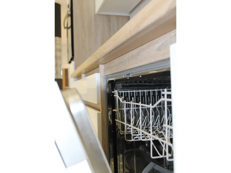 Discount Respekta Küchenzeile GLRP380HESS Grifflos 380 cm -Sonoma Eiche Kochfelder|Kühlschränke