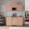 Respekta Pantryküchen|Miniküchen<Küchenzeile KB150BBMIC 150 cm Buche