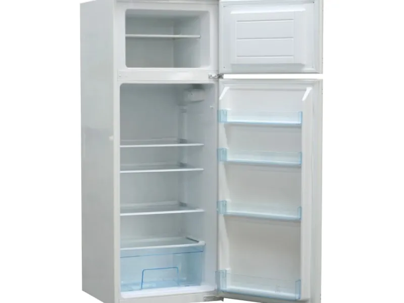 Best Küchenzeile KB270ESWCGKE 270 cm -Eiche Sägerau Nachbildung Glänzend Single-Küchen|Kühlschränke