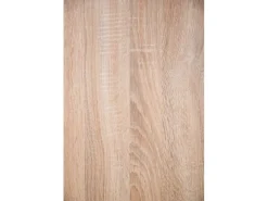 Best Küchenzeile KB270ESWCGKE 270 cm -Eiche Sägerau Nachbildung Glänzend Single-Küchen|Kühlschränke
