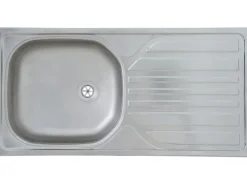 Outlet Küchenzeile KB150WG 150 cm -Weiß Glänzend Winkelküchen|Pantryküchen