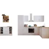 Respekta Kücheninseln|Winkelküchen<Landhaus Winkelküche Anton 280 x 172 cm mit Kücheninsel Lärche Weiß