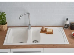 Best Mineralite Einbauspüle Boston 100 x 50 cm Granitspülen|Zubehör Für Küchenarmatur