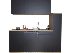 Clearance Respekta Miniküche KB180ESSC 180 cm Schwarz