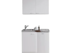 Respekta Pantryküchen|Miniküchen<Miniküche MK100WOSC 100 cm Weiß