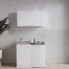 Respekta Pantryküchen|Miniküchen<Miniküche MK100WOS 100 cm Weiß