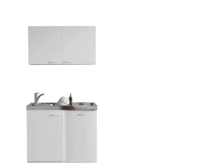 Respekta Pantryküchen|Miniküchen<Miniküche MK100WOS 100 cm Weiß