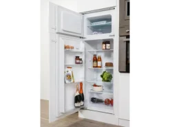 Discount Küchenzeile Grifflos 345 cm -Weiß Kühlschränke