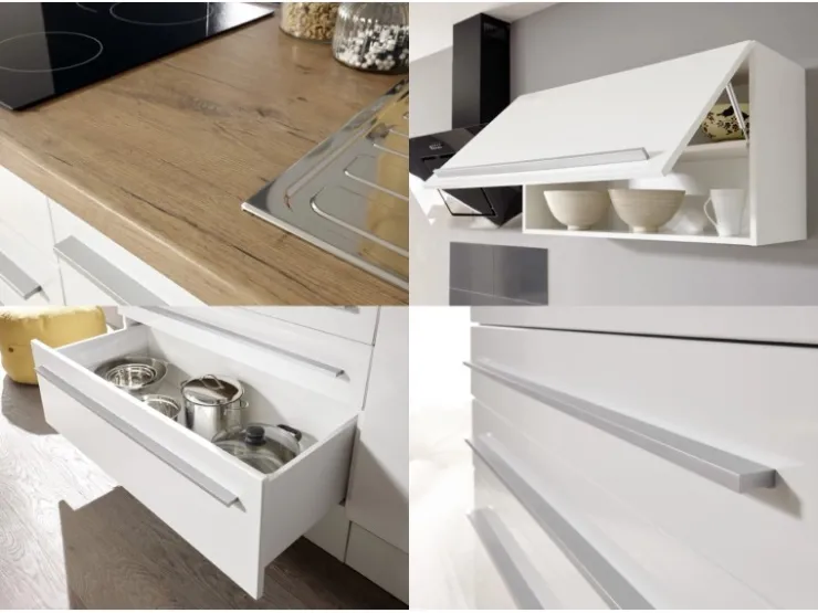 Sale Respekta Premium Küchenzeile 320 cm Weiß Hochglanz