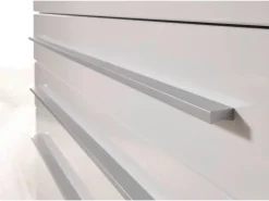 Respekta Premium Küchenzeile BERP320HWWC 320 cm Weiß Hochglanz Hochglanz Weiß
