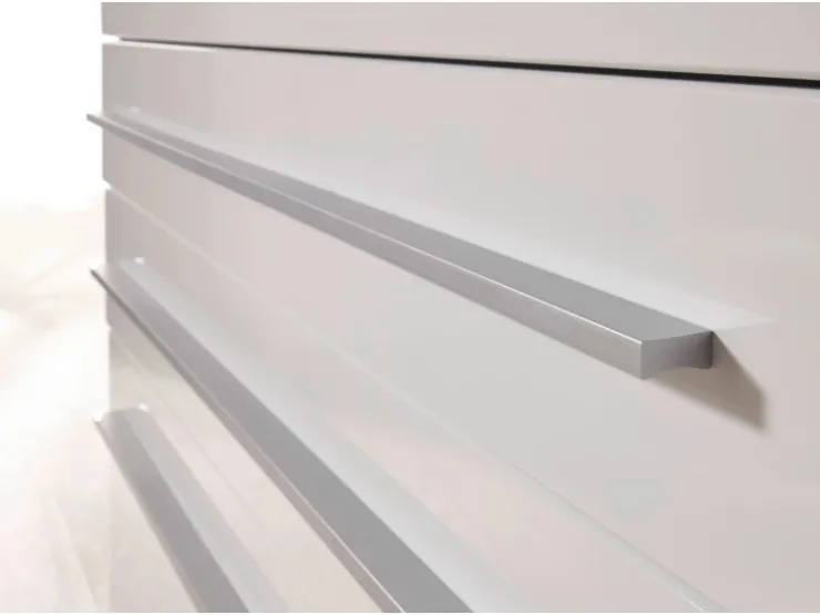Respekta Premium Küchenzeile BERP320HWWC 320 cm Weiß Hochglanz Hochglanz Weiß