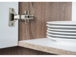 Sale Winkelküche 370 cm Schwarz Seidenglanz-Eiche York Nachbildung Winkelküchen|Einbauküchen