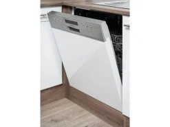 Sale Winkelküche 370 cm Schwarz Seidenglanz-Eiche York Nachbildung Winkelküchen|Einbauküchen