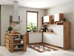 Discount Respekta Winkelküche Hilde 310 x 172 cm Weiß