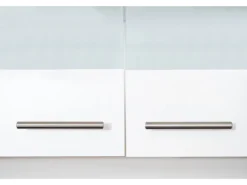Sale Respekta Winkelküche KBL280WWCG 280 x 172 cm Weiß-Butcher Nussbaum