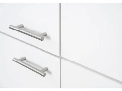 Sale Respekta Winkelküche KBL280WWCG 280 x 172 cm Weiß-Butcher Nussbaum
