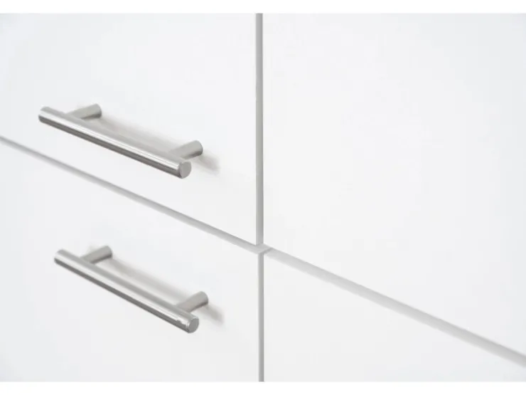 Sale Respekta Winkelküche KBL280WWCG 280 x 172 cm Weiß-Butcher Nussbaum