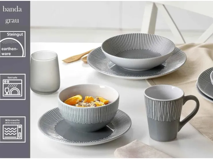 Discount Ritzenhoff & Breker Banda Suppenteller 20 cm Grau