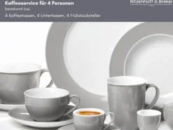 Doppio Kaffeeservice 12-teilig Geschirr