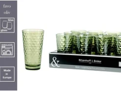 Hot Favo Longdrinkgläser 400 ml 12er Set Geschirr
