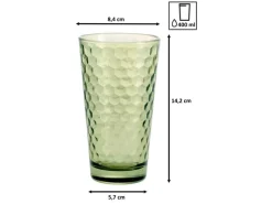 Hot Favo Longdrinkgläser 400 ml 12er Set Geschirr