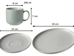 Ritzenhoff & Breker Geschirr<Jasper Kaffeeservice 12-teilig Mint Mintgrün