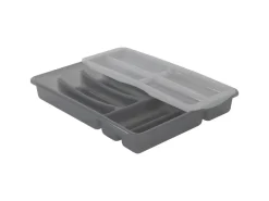 Rotho Küchen-Ordnungssysteme|Besteckkästen<Besteckkasten Basic mit 6 Fächer Topglide Anthrazit
