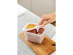 Hot Rotho Gefrierdose-Set Domino 1 l 4-teilig Weiß