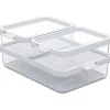 New Rotho Kühlschrankorganizer-Set Cauma 2 x 1,2 l/2,6 l Transparent 3-teilig