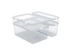 Best Kühlschrankorganizer-Set Cauma Transparent 5-teilig Küchen-Ordnungssysteme
