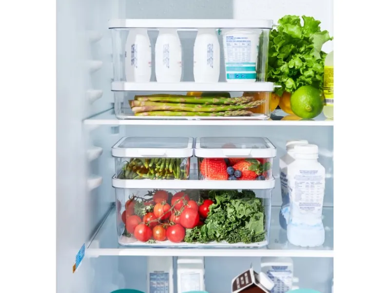 Best Kühlschrankorganizer-Set Cauma Transparent 5-teilig Küchen-Ordnungssysteme
