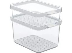 Outlet Kühlschrankorganizer-Set Cauma Transparent 2-teilig Küchen-Ordnungssysteme