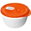 Rotho Küchenhelfer<Mikrowellenschüssel Micro Clever 1,6 l Papaya