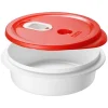 New Mikrowellenteller Micro Clever Tief 1 l Papaya Küchenhelfer