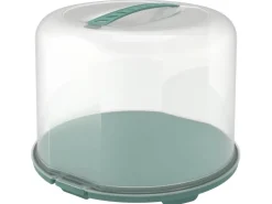 New Rotho Tortenglocke Fresh XL 26 cm Transparent Mistletoe Green