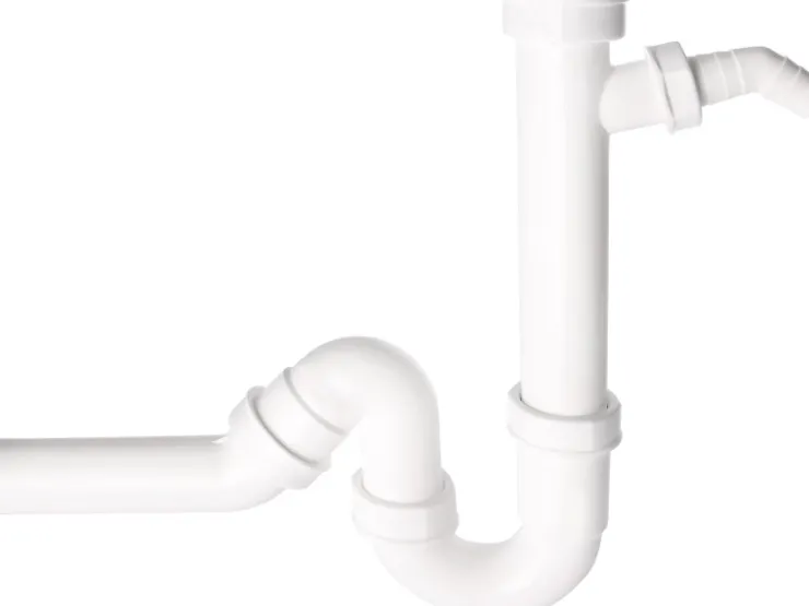 Outlet Sanitop-Wingenroth Küchen-Siphon 38 mm (1 1/2") x 40 mm verstellbar