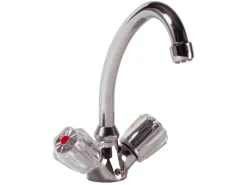 New Zweigriff-Waschbeckenarmatur Standard Plus Chrom Zweigriffarmatur