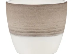 Outlet Scheurich Übertopf 950 Ø 14 cm Espresso Cream Braun