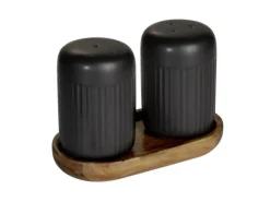 Best Salz- & Pfefferstreuer Refia 75 ml Schwarz 2 Stück Küchenhelfer