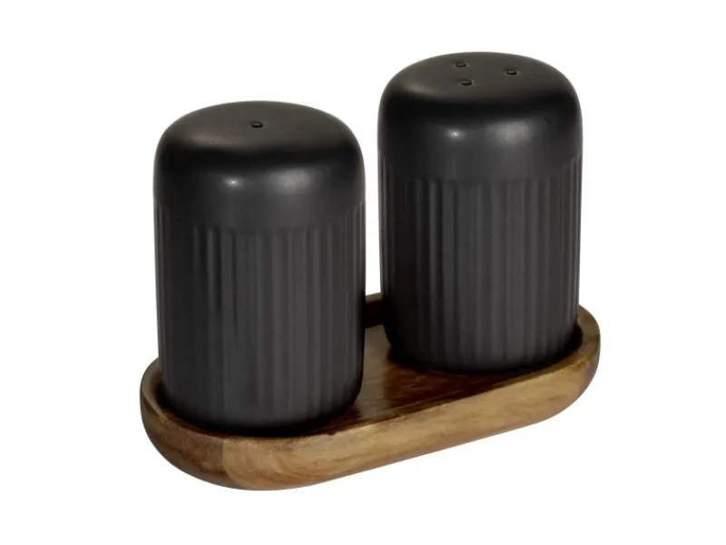 Best Salz- & Pfefferstreuer Refia 75 ml Schwarz 2 Stück Küchenhelfer