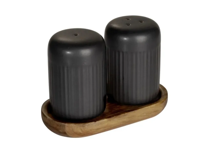 Best Salz- & Pfefferstreuer Refia 75 ml Schwarz 2 Stück Küchenhelfer