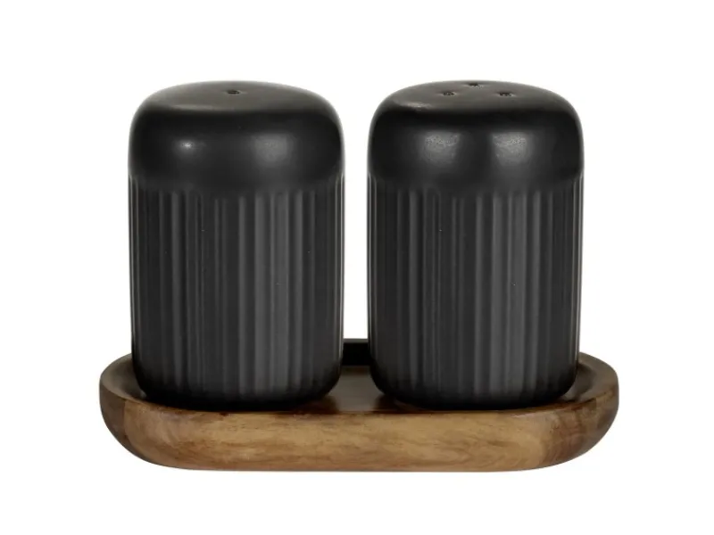 Best Salz- & Pfefferstreuer Refia 75 ml Schwarz 2 Stück Küchenhelfer