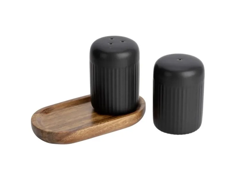 Best Salz- & Pfefferstreuer Refia 75 ml Schwarz 2 Stück Küchenhelfer