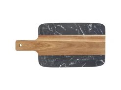 Sale Schöner Wohnen Schneidbrett Atami Marmor und Akazienholz Schwarz-Braun