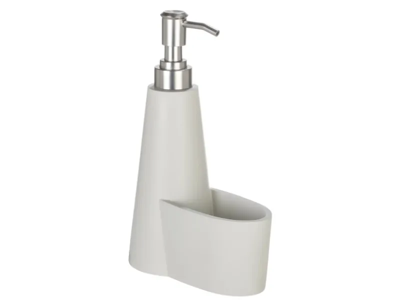 Outlet Seifenspender Simra mit Schwammhalter Beige Küchenhelfer