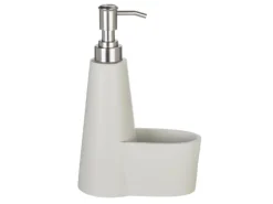 Outlet Seifenspender Simra mit Schwammhalter Beige Küchenhelfer