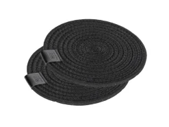 Best Schöner Wohnen Topfuntersetzer-Set Svea Ø 20 cm Schwarz 2 Stück